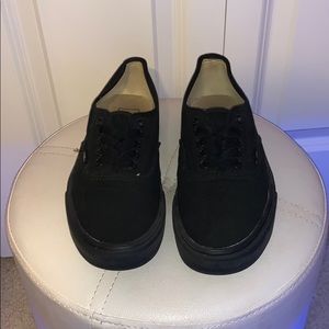 Authentic All Black Vans Size women 9